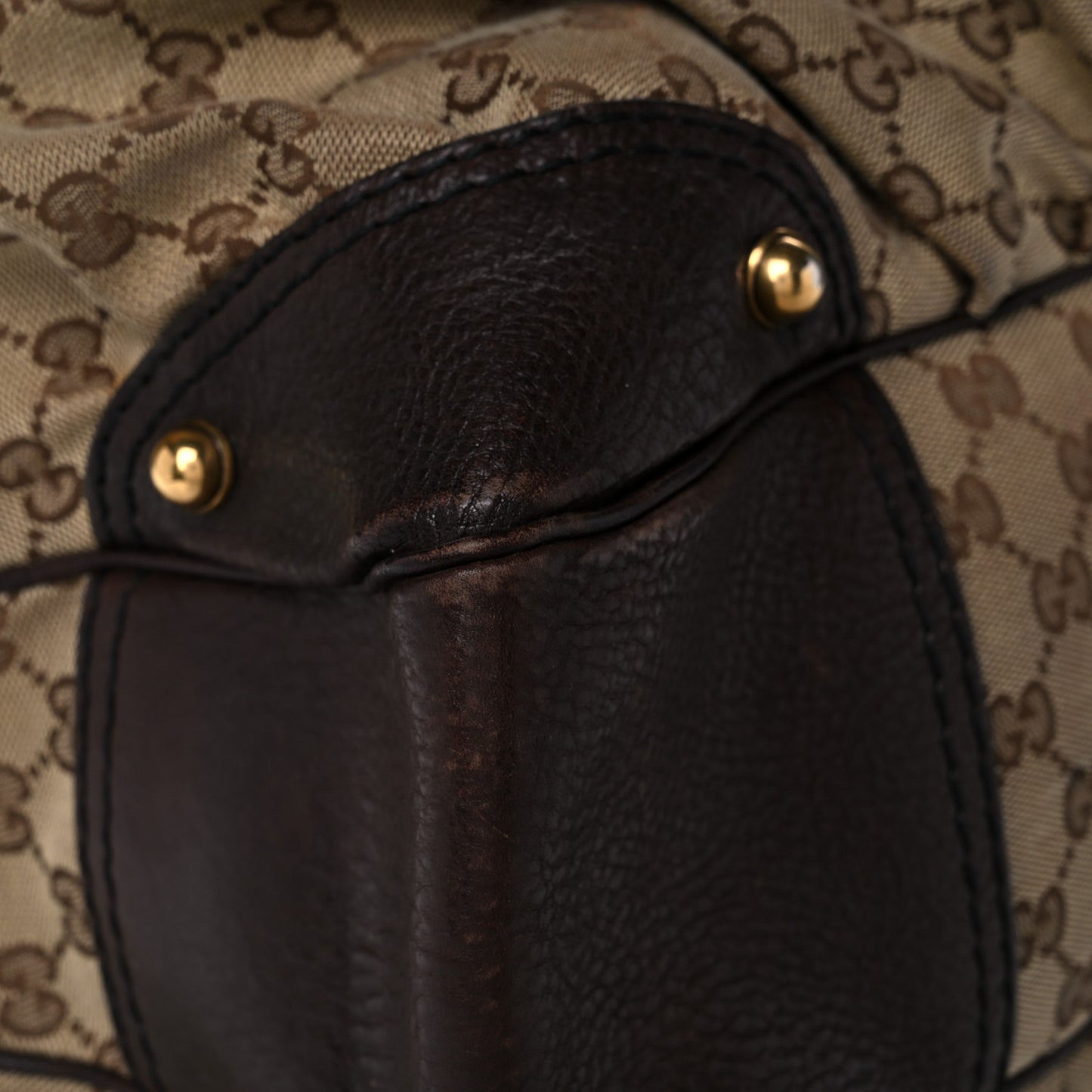 Monogram Large Jockey Hobo Dark Brown