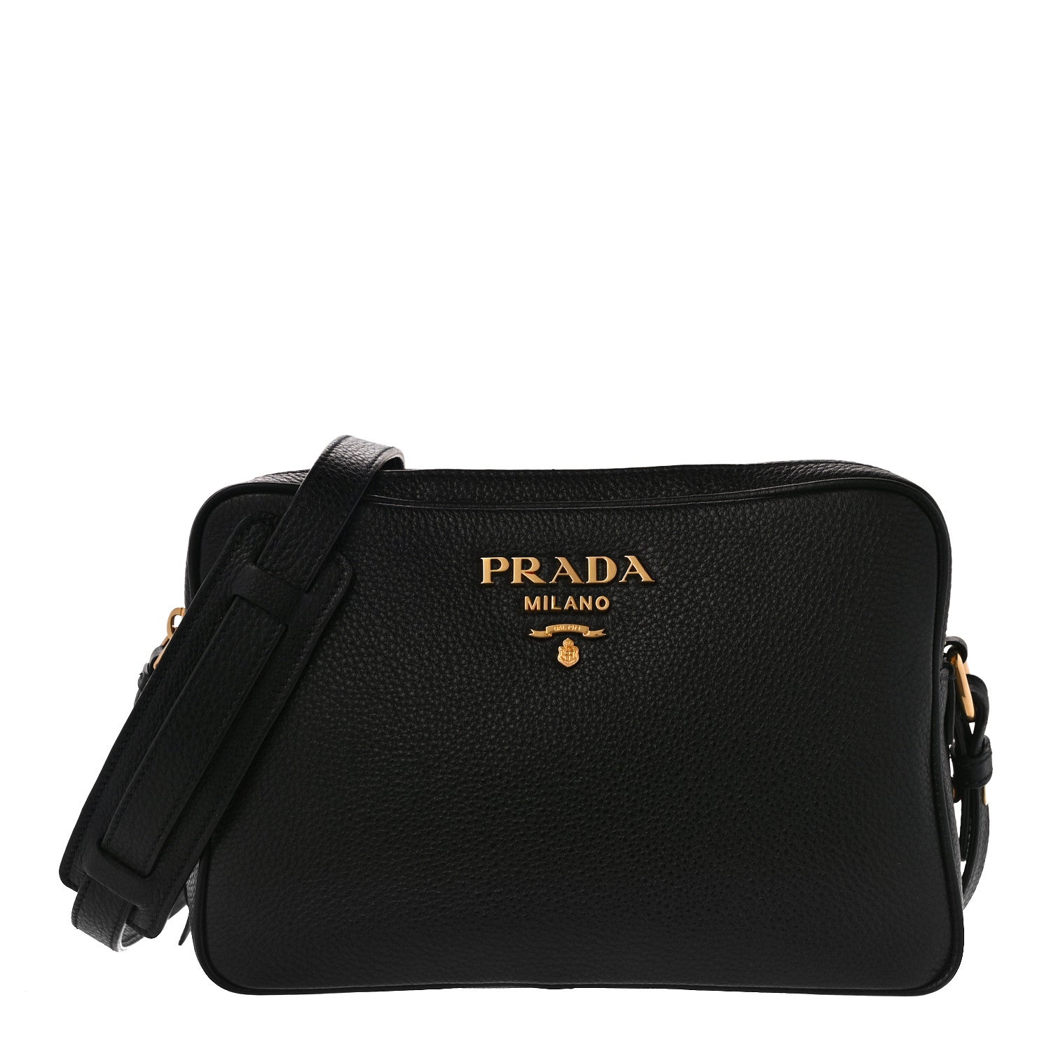 Prada Vitello Phenix Camera Bag Black 1027050 – FASHIONPHILE