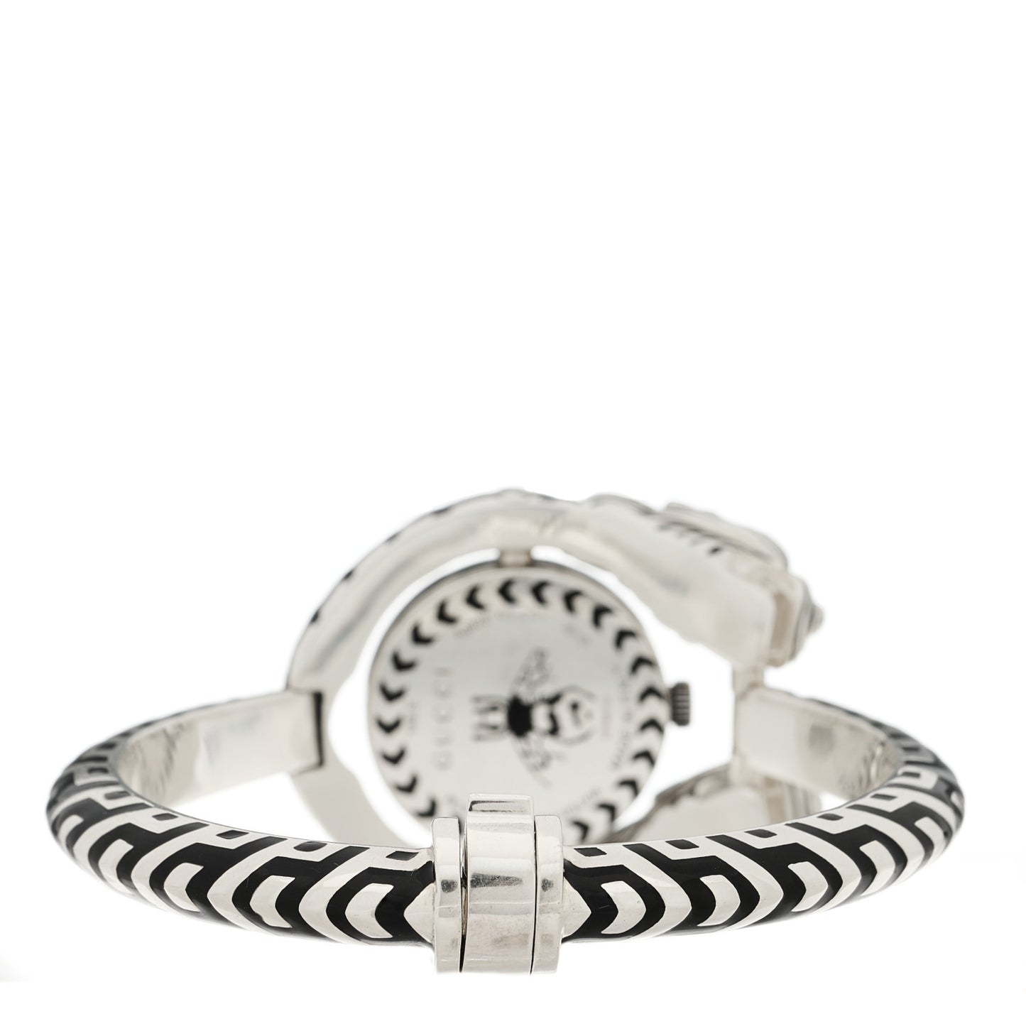 Sterling Silver Black Mother of Pearl 23mm Dionysus Quartz Watch