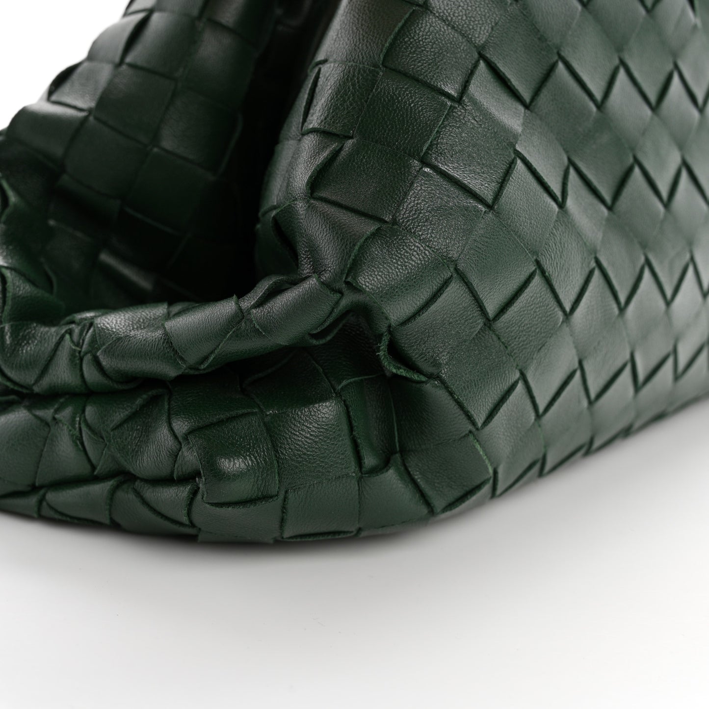 Nappa Maxi Intrecciato The Pouch Oversized Clutch Raintree