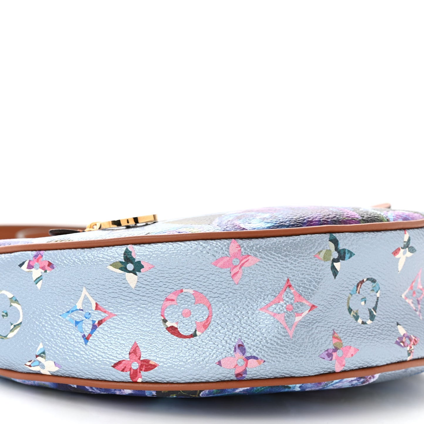 Metallic Monogram LV Garden Loop PM Blue