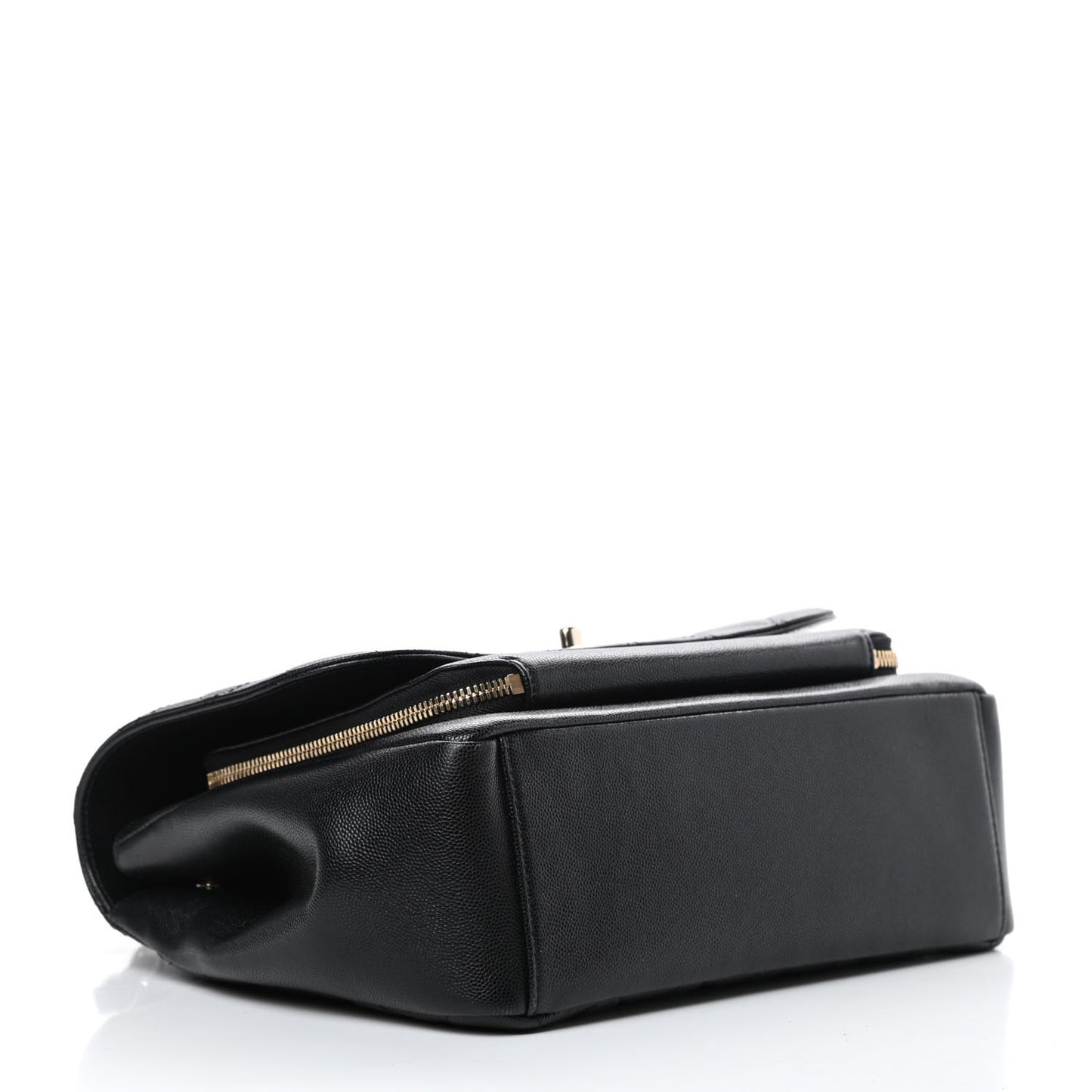 Caviar Quilted Large Business Affinity Flap Black