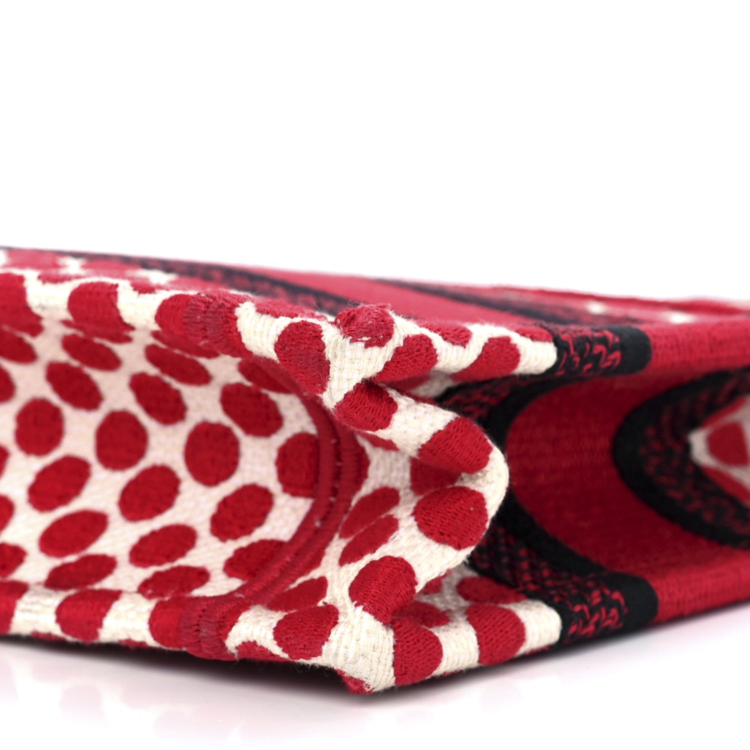 Christian Dior Canvas DiorAmour Dots Mini Book Tote Red 11 of 11