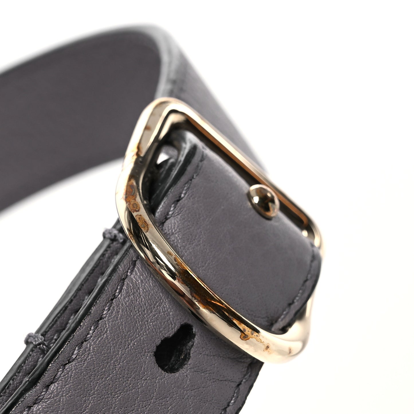 Grained Calfskin Medium Diorever Flap Grey