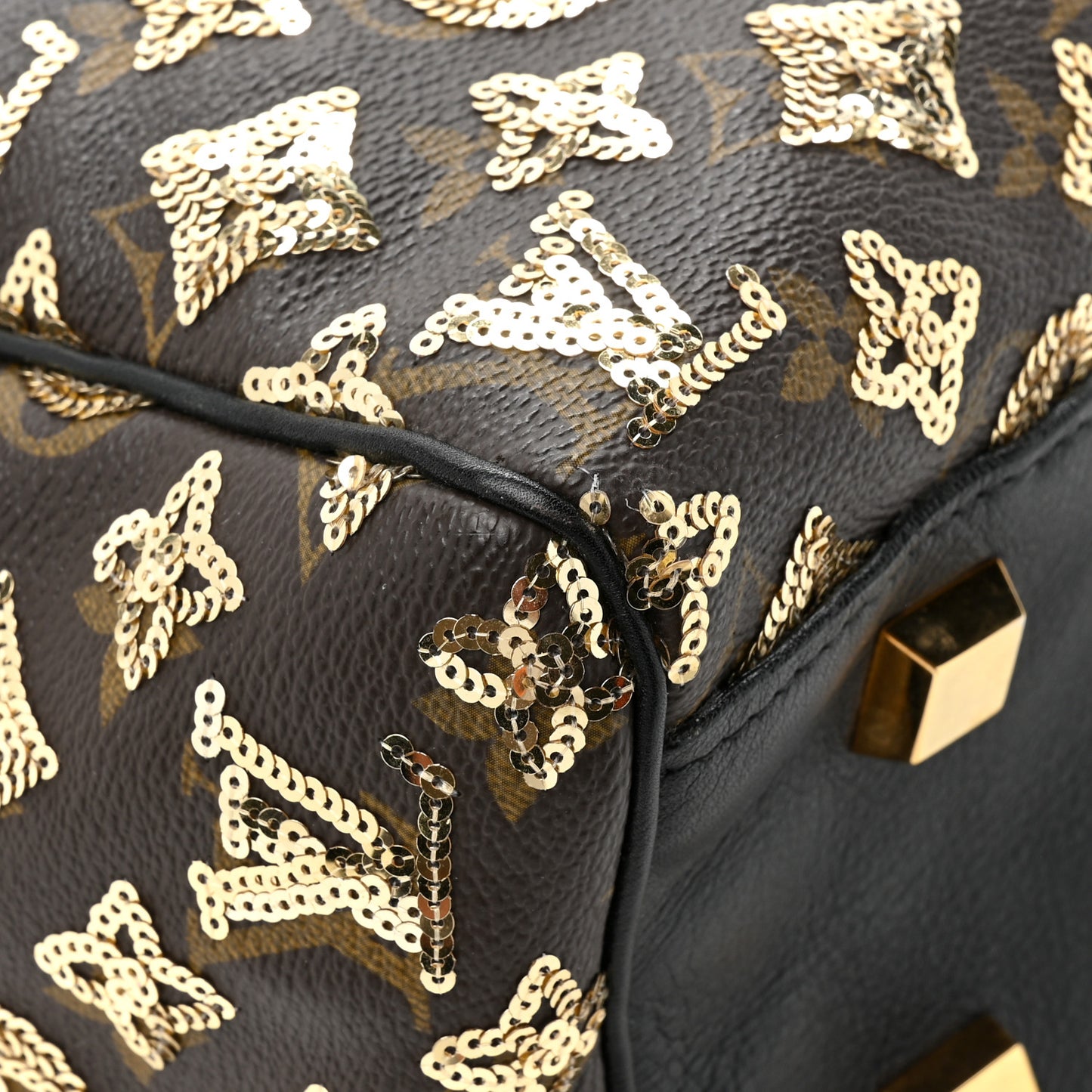 Monogram Sequins Eclipse Speedy 28 Gold