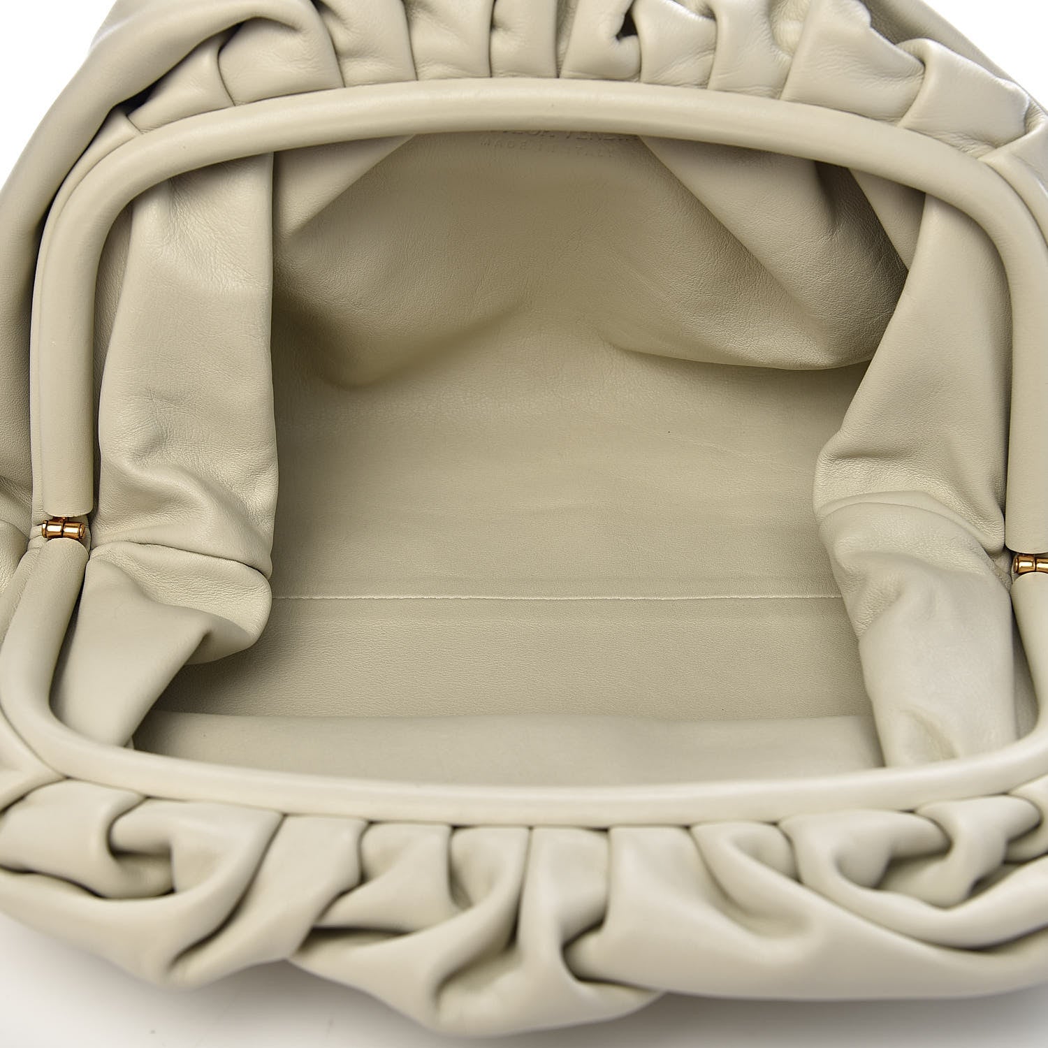 Bottega Veneta Smooth Butter Calf The Pouch Oversized Clutch Mist 5 of 8
