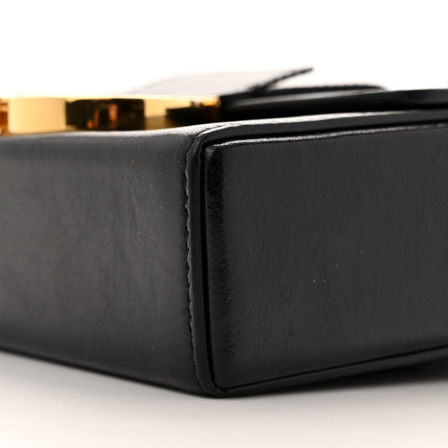 Crackled Lambskin 30 Montaigne Box Bag Black