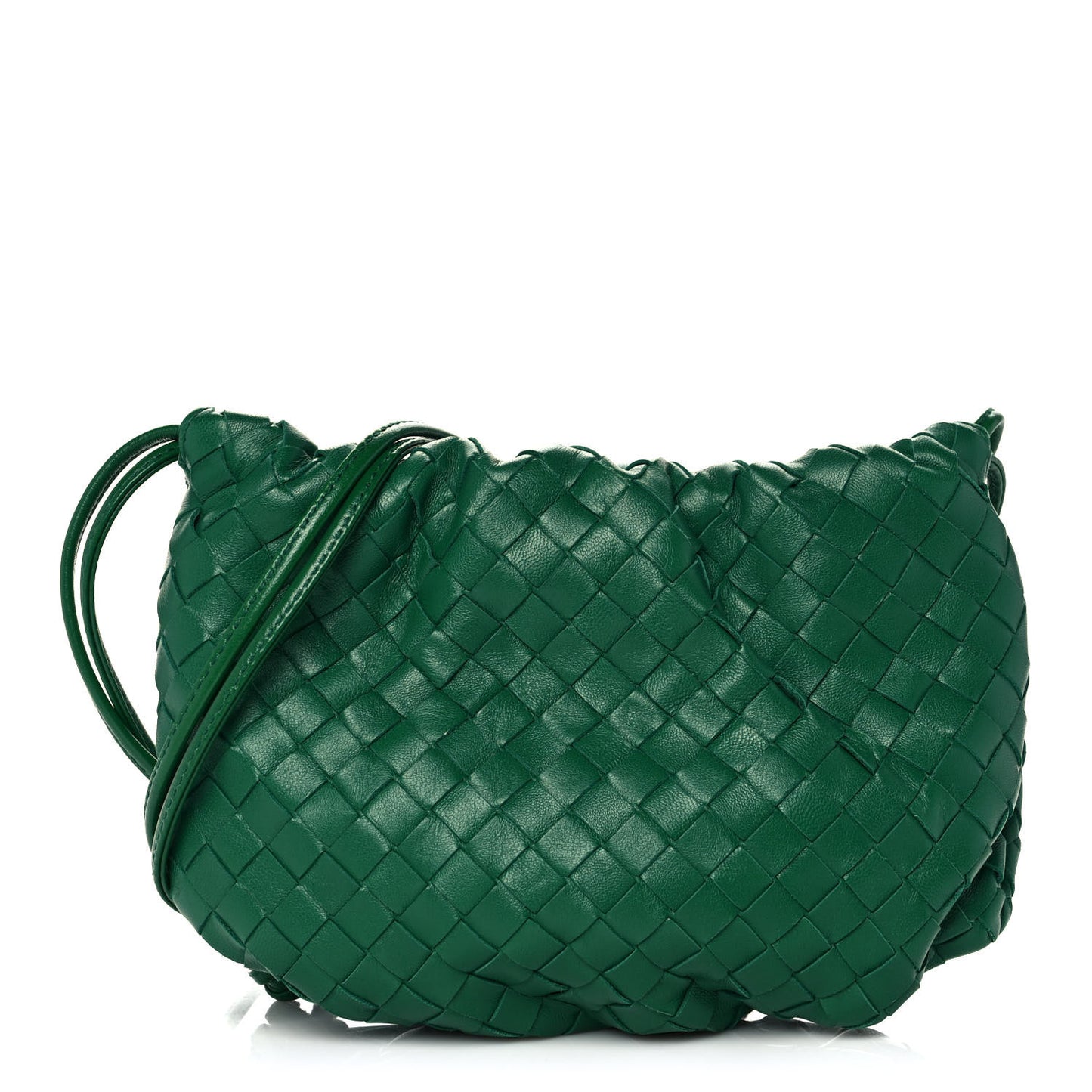 Nappa Intrecciato Mini Bulb Racing Green