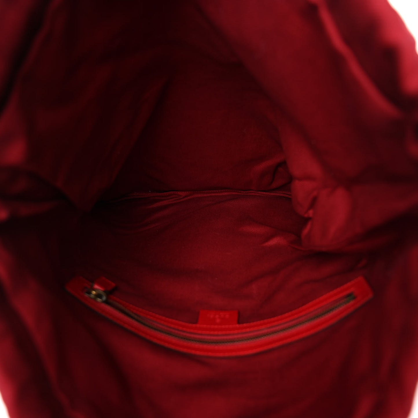 Canvas Logo Sylvie Stripe Drawstring Backpack Red