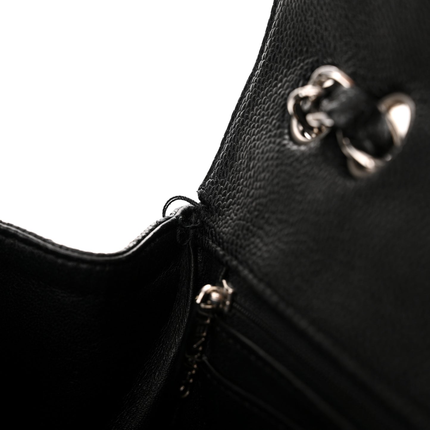 Caviar Quilted Jumbo Single Flap Black