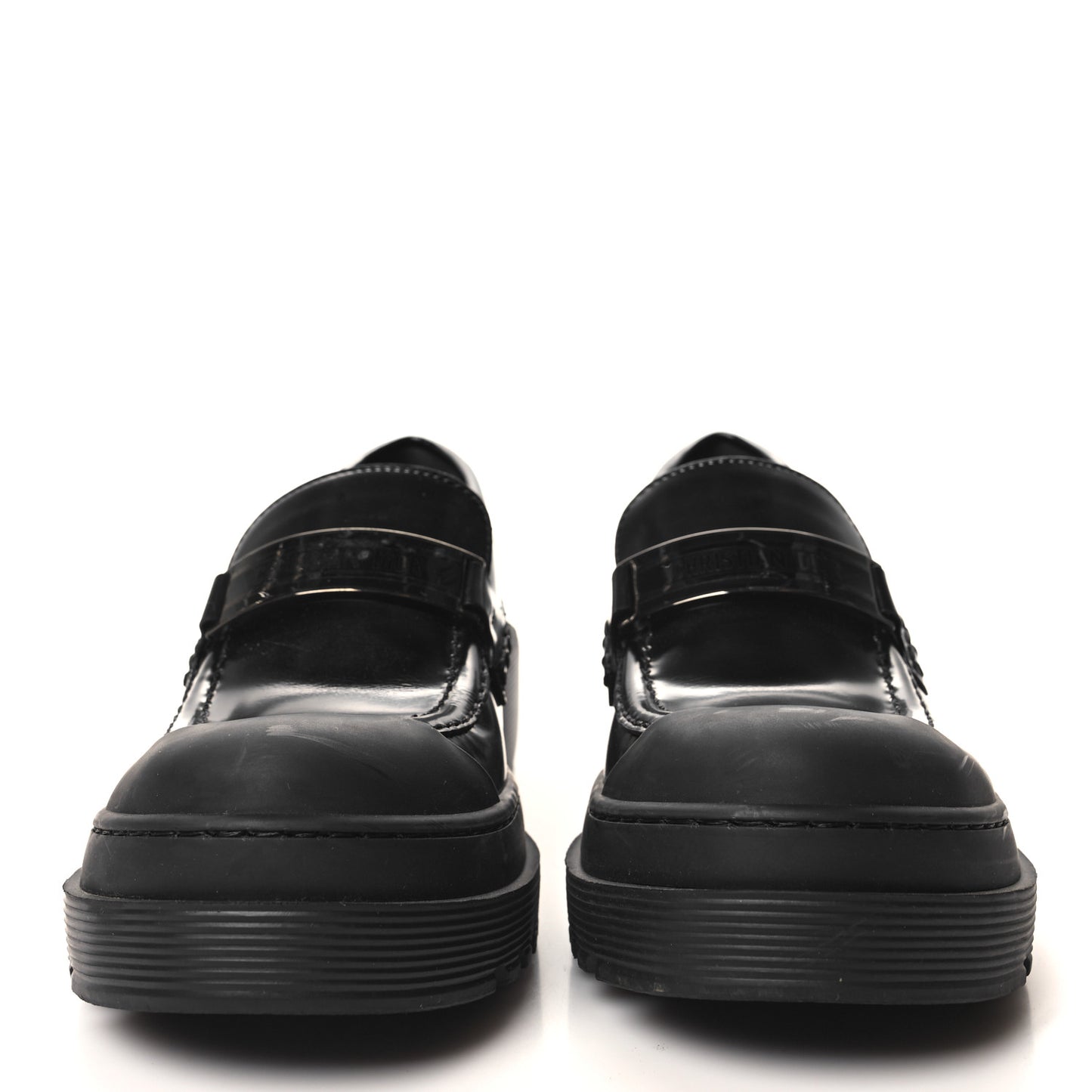 Brushed Calfskin Dior Code Lug Sole 15mm Loafers 36 Black