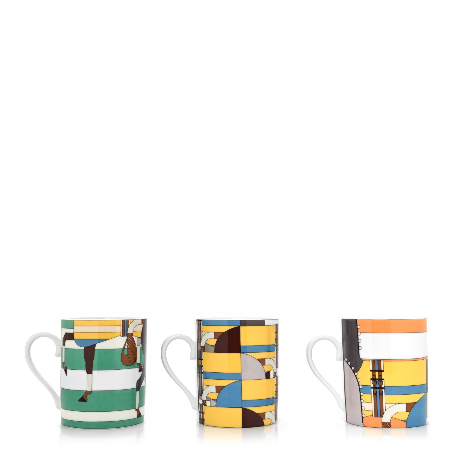 Hermes Porcelain Rocabar Mug Set of 3 3 of 9