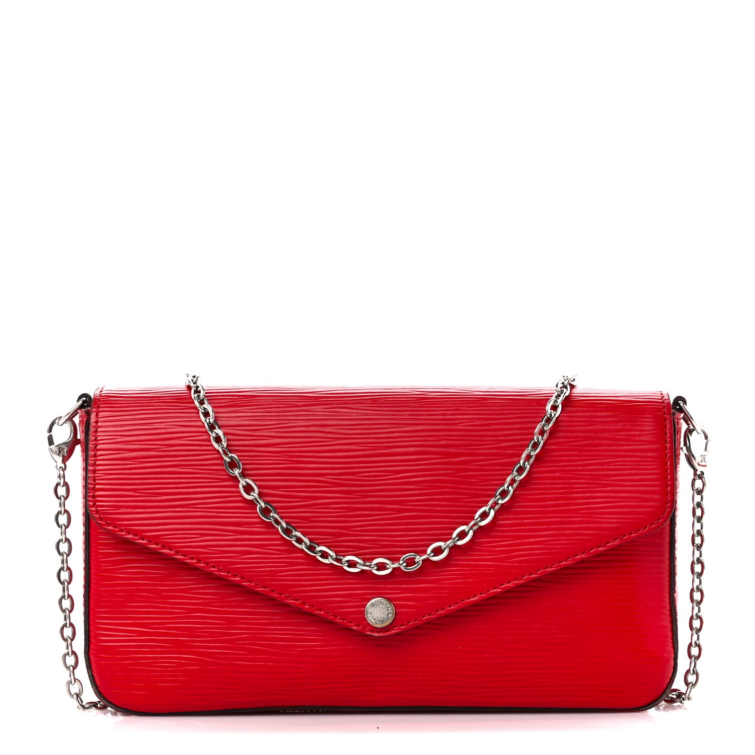 Louis Vuitton Epi Pochette Felicie Coquelicot 3 of 16