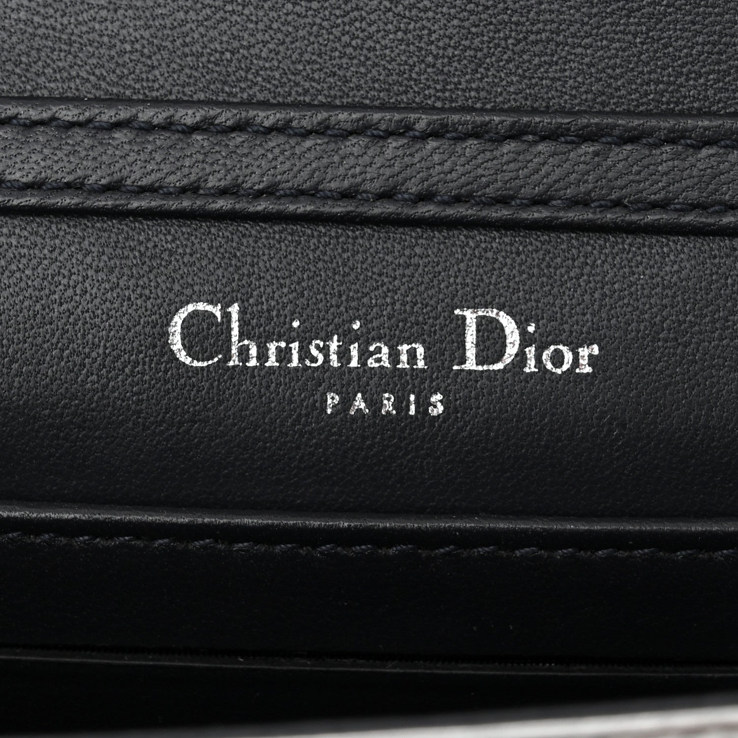 Christian Dior Metallic Patent Micro-Cannage Baby Diorama Flap Bag Silver 6 of 14