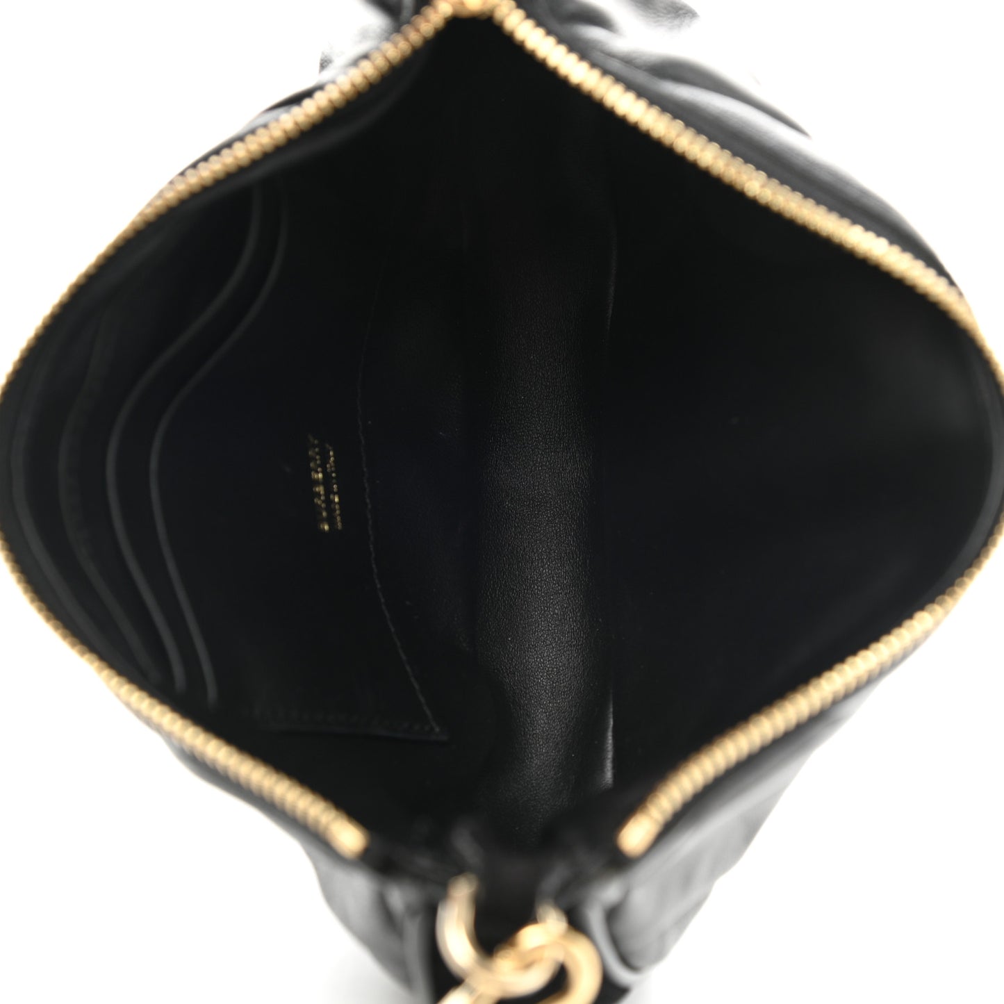 Lambskin Quilted Olympia Pouch Black