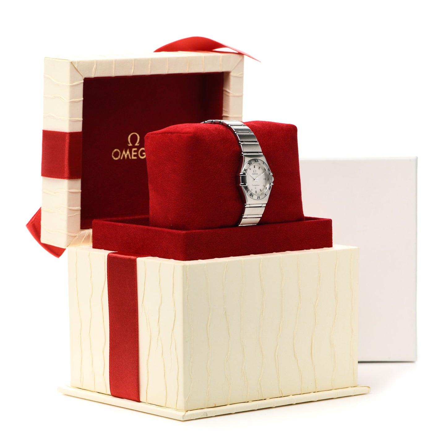 Stainless Steel 22mm Constellation Quartz Watch White 1562.30