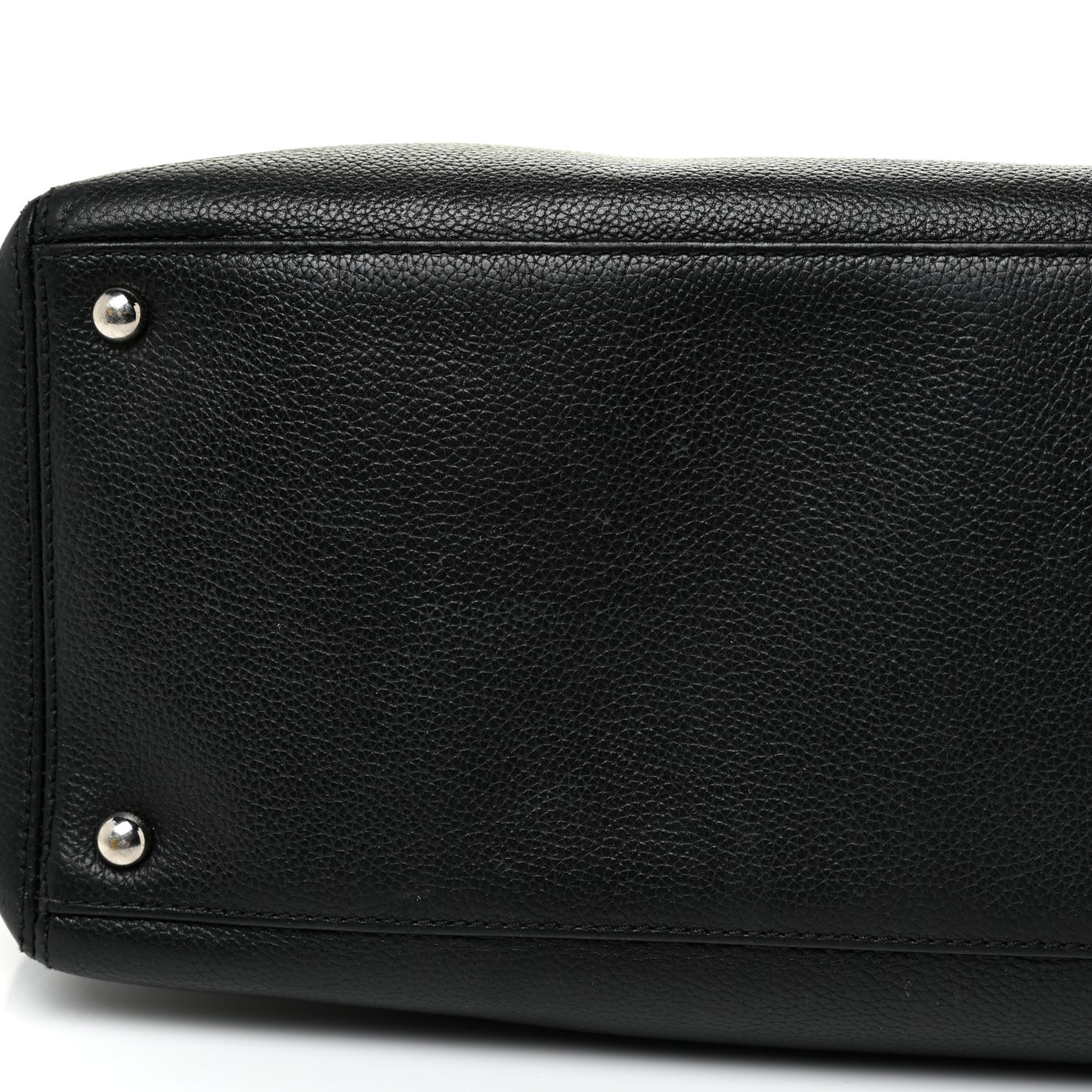Calfskin Cerf Executive Shopper Tote Black