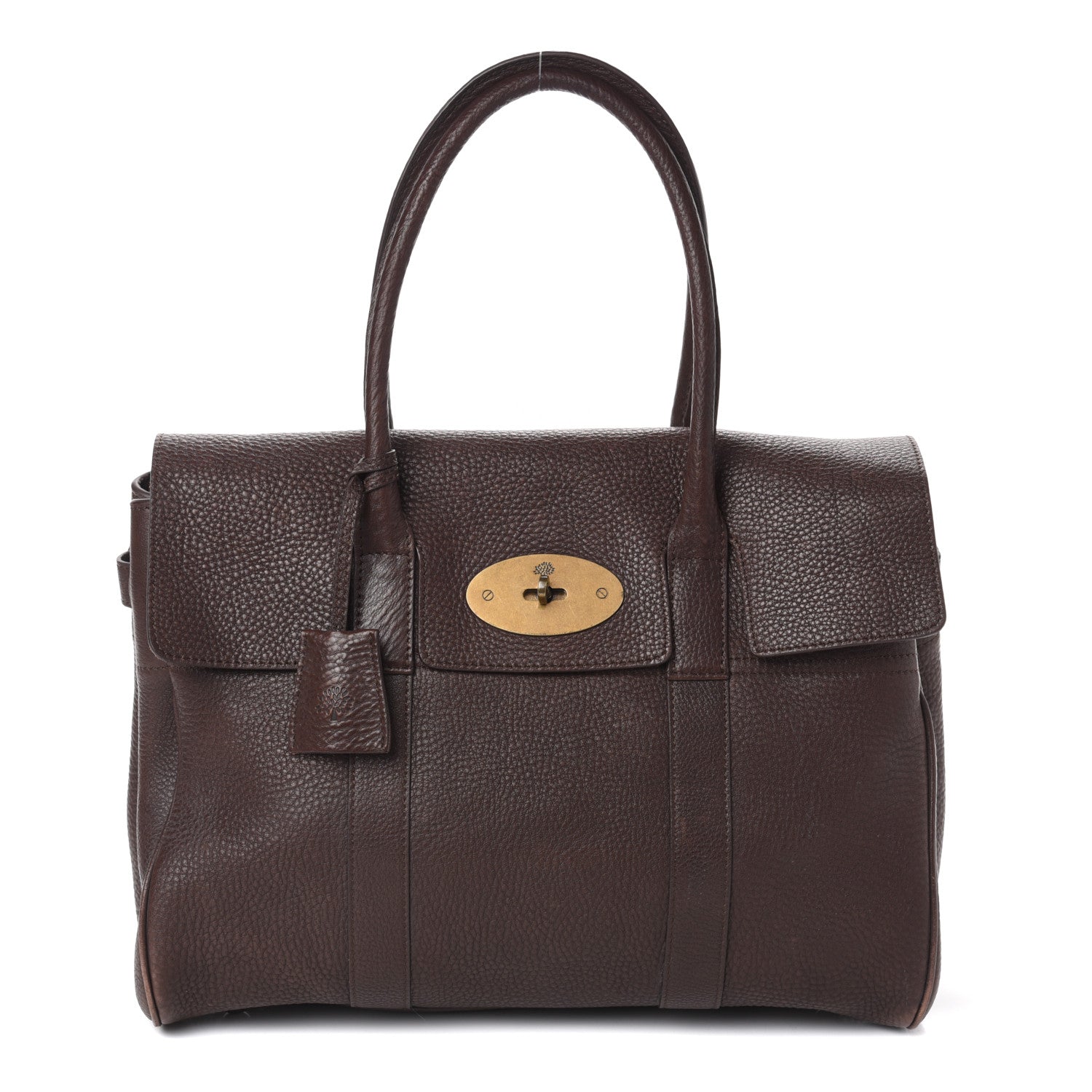Mulberry Classic Grain Bayswater Chocolate 1 of 9