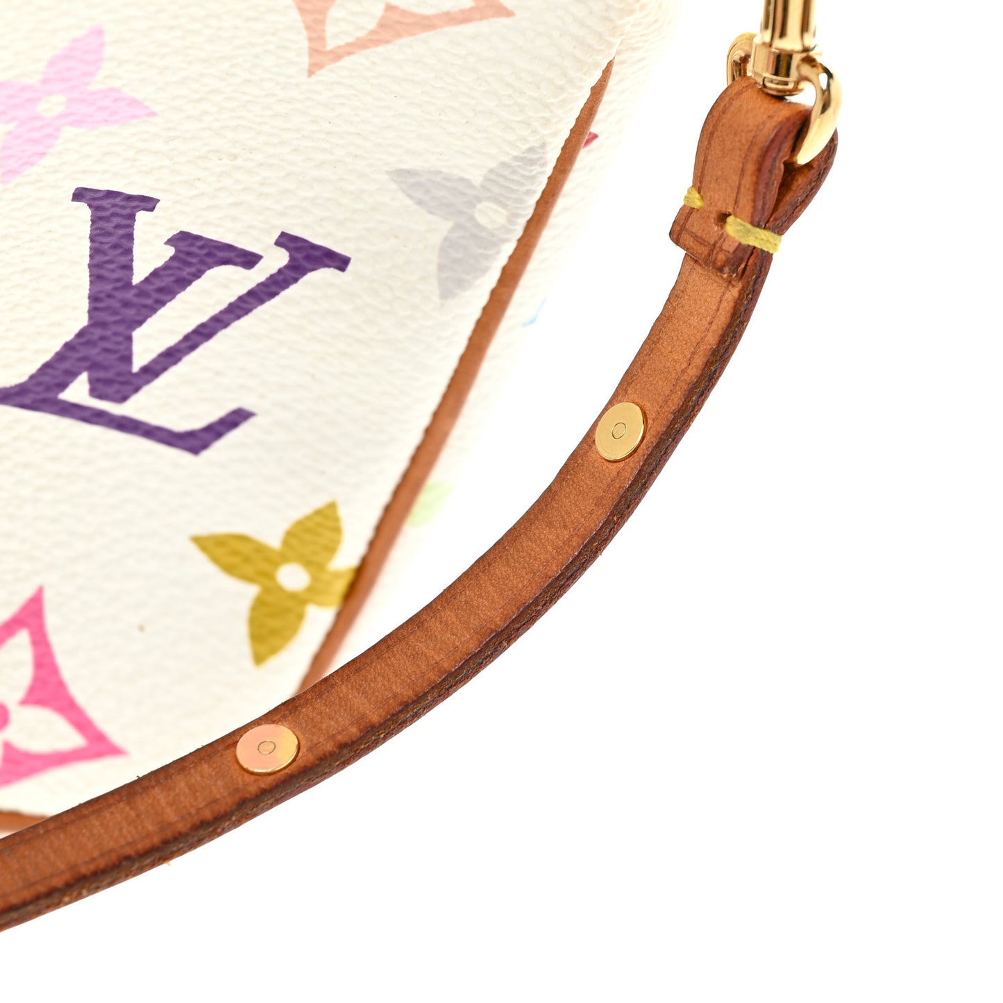 Monogram Multicolor Pochette Accessories White