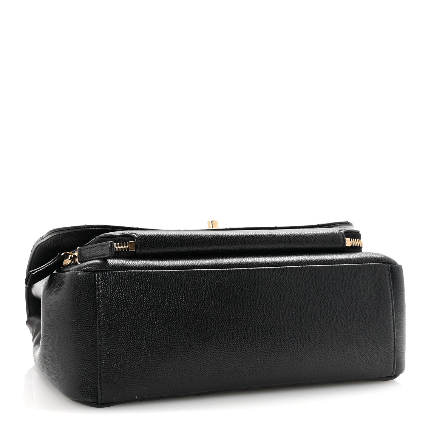 Caviar Quilted Large Business Affinity Flap Black