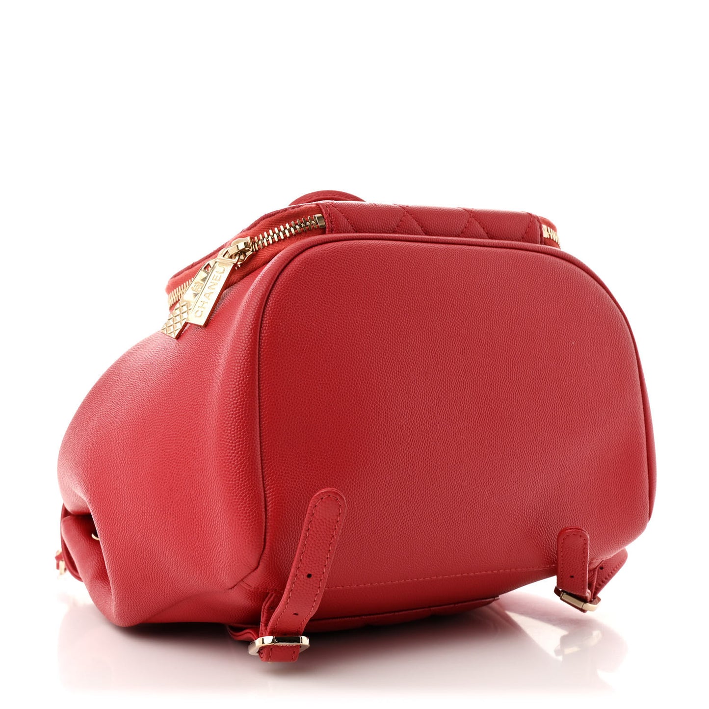 Caviar Quilted Business Affinity Backpack Red