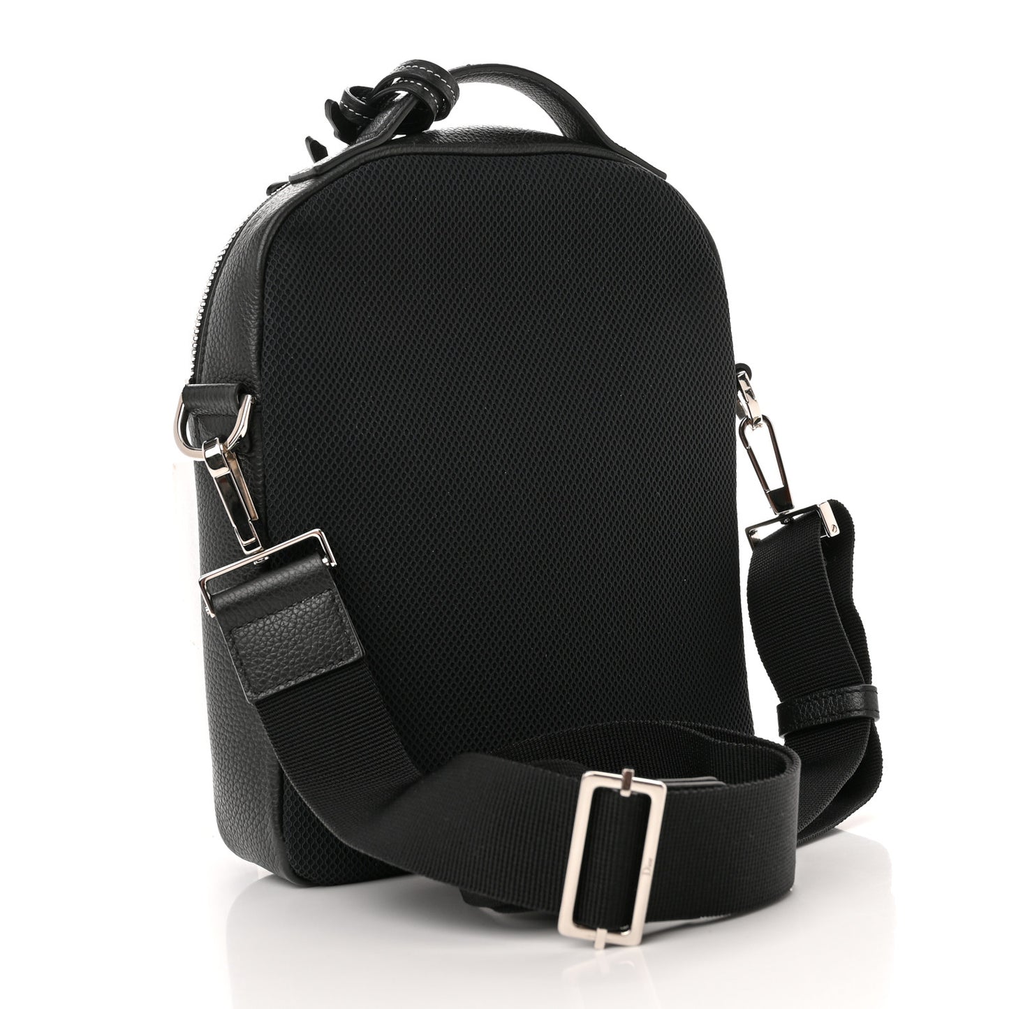 Grained Calfskin Mini Rider Backpack Black