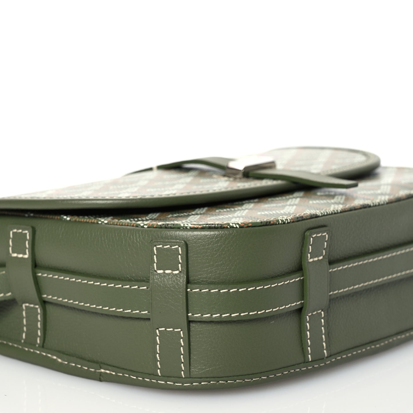 Goyardine Belvedere PM Messenger Bag Kaki