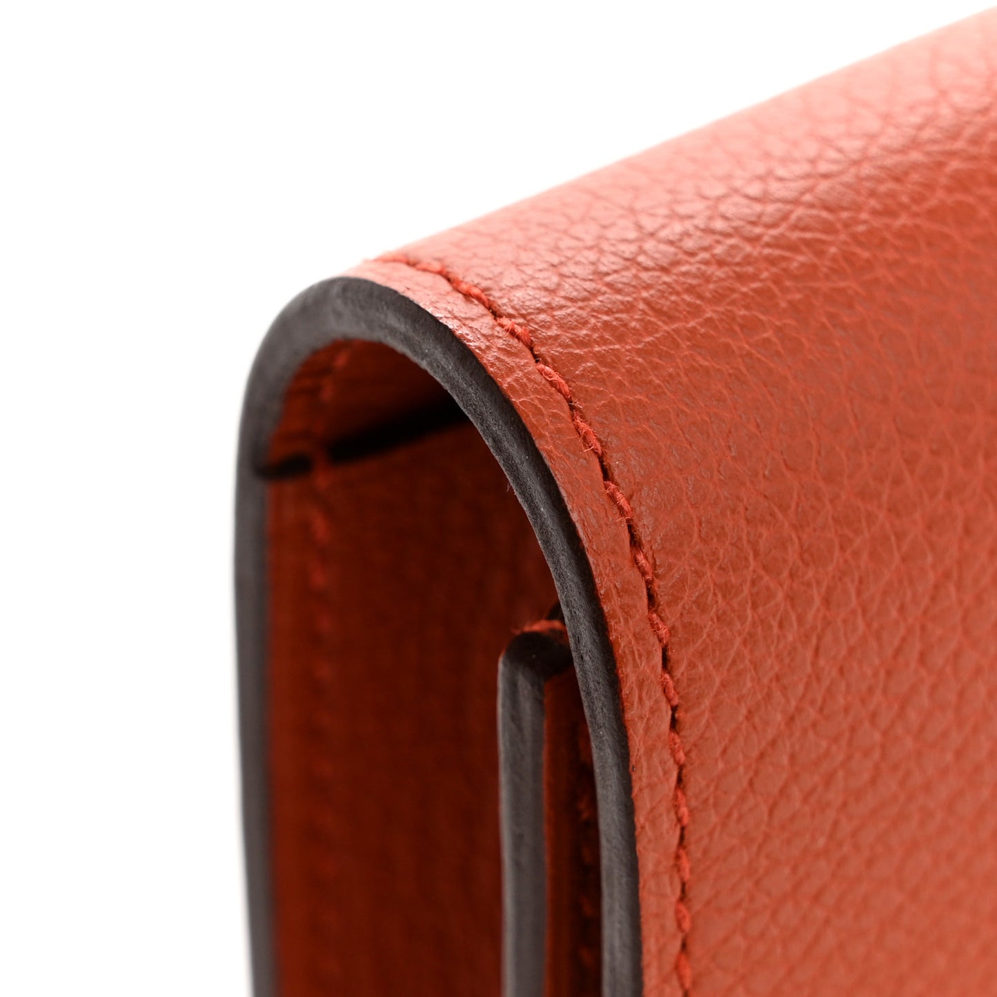 Evercolor Bi-Color Constance Slim Wallet Terre Battue Capucine