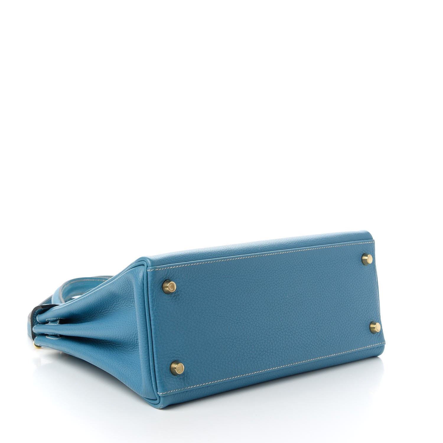 Hermes Togo Kelly Retourne 28 Blue Jean 4 of 10