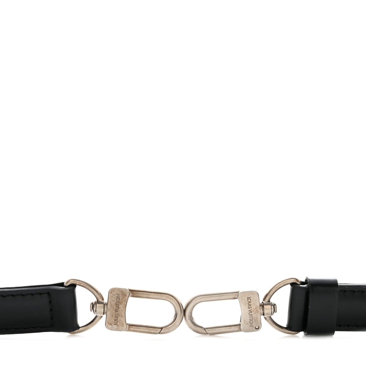 Calfskin Adjustable Keepall Bandouliere Shoulder Strap Black