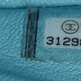 Chanel Lambskin Quilted Medium Double Flap Neon Blue 11 of 11