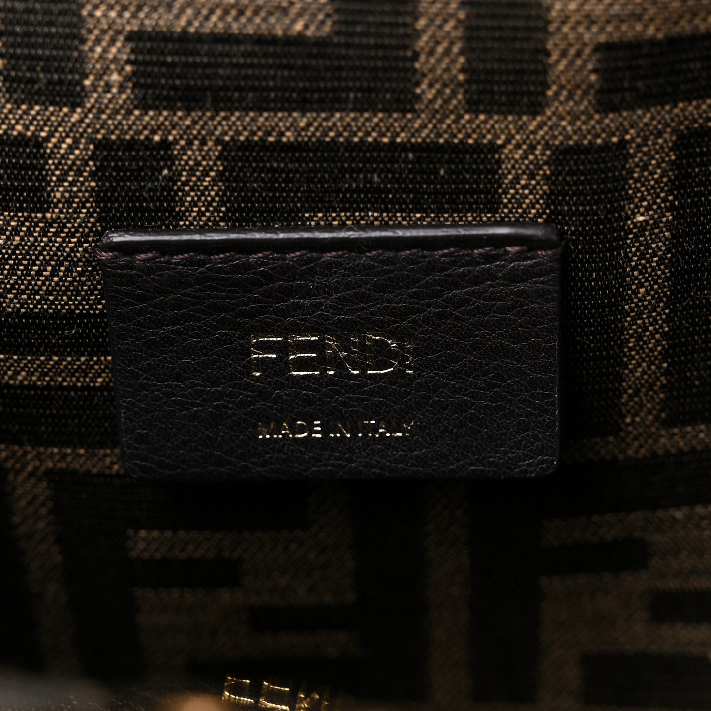 Shiny Nappa Small Fendi First Sand