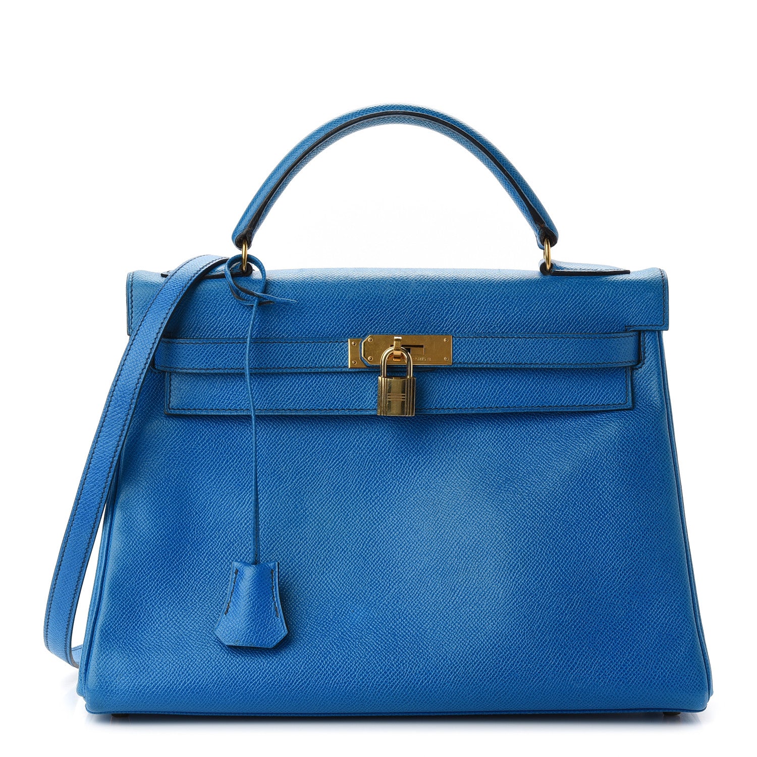 Hermes Courchevel Kelly Retourne 32 Bleu France 1 of 18