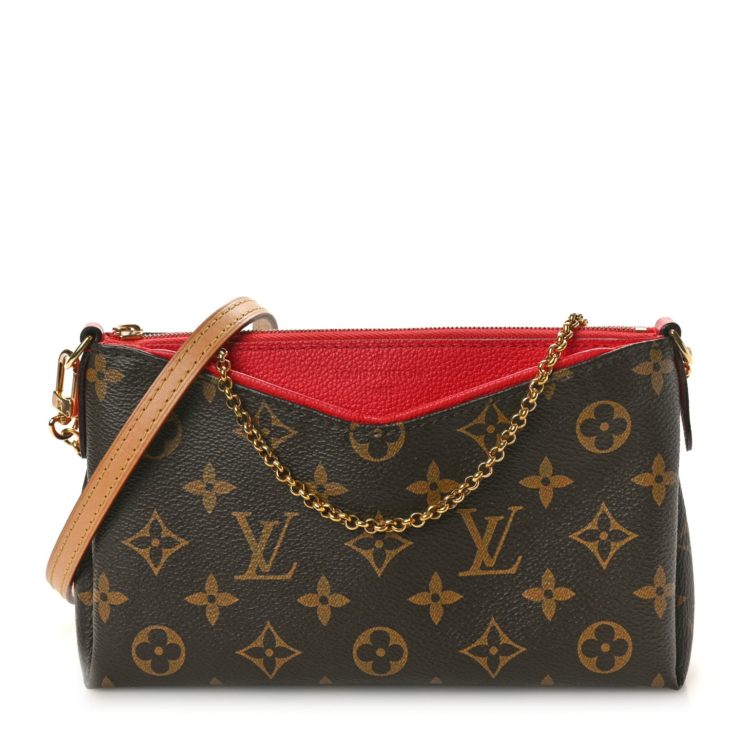 Louis Vuitton Monogram Pallas Clutch Poppy 1 of 9