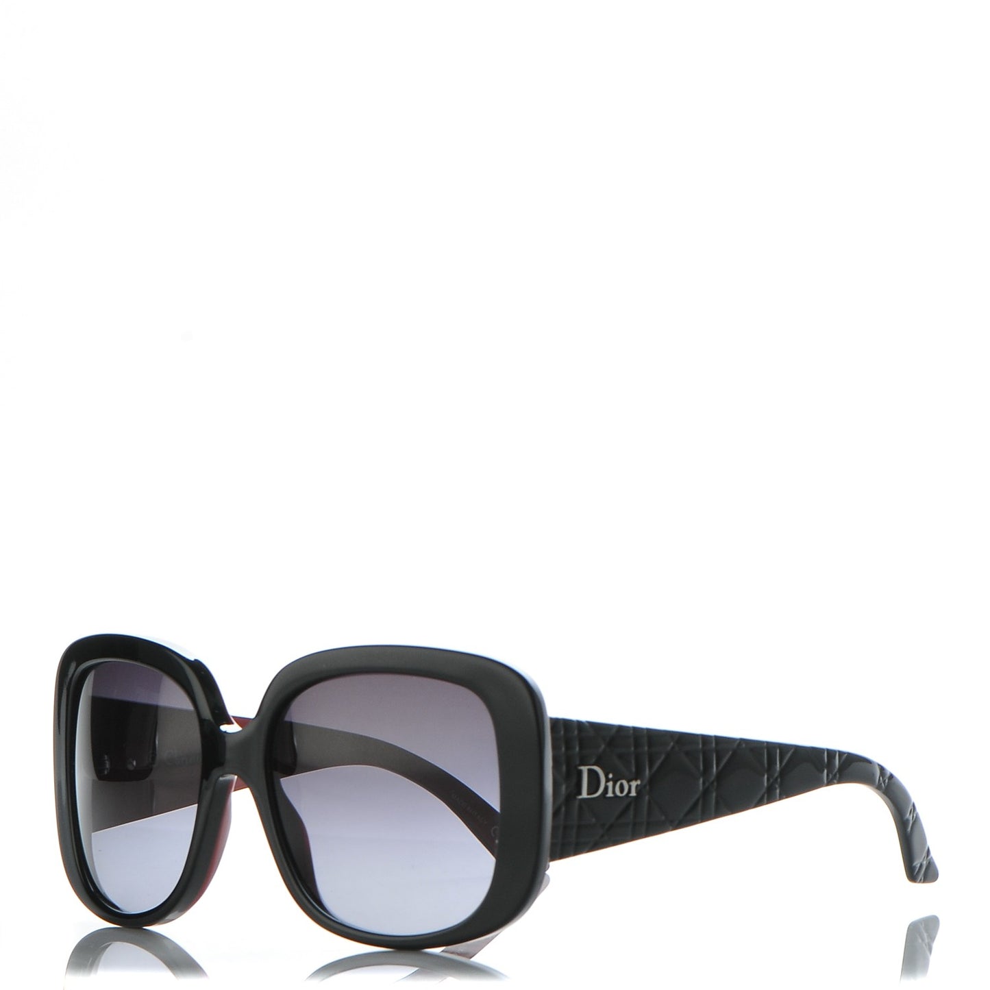 Resin Cannage Dior Lady Lady 1 Sunglasses Black Red