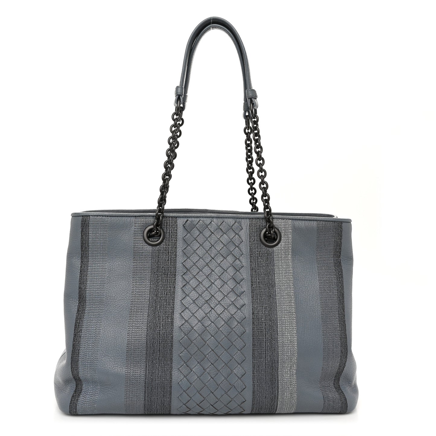 Nappa Intrecciato Medium Tote Blue
