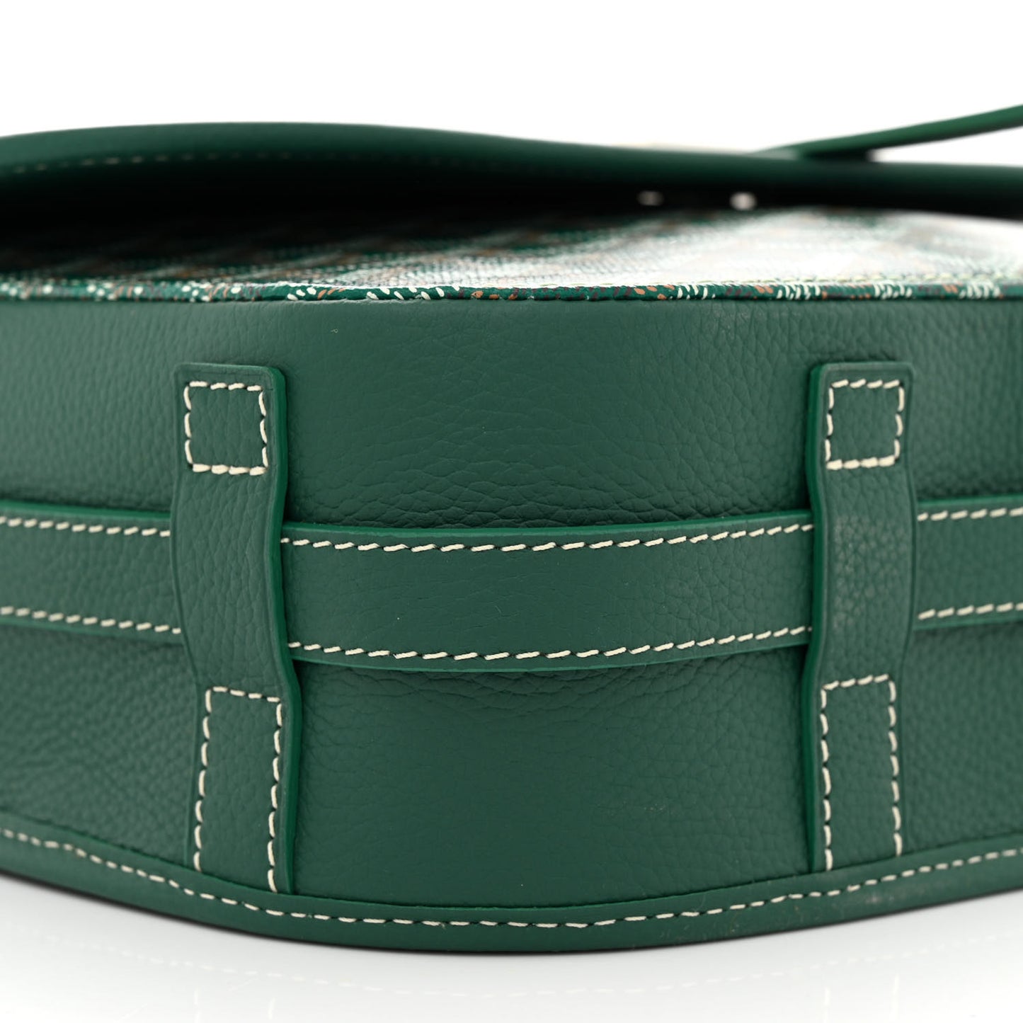 Goyardine Belvedere II MM Messenger Bag Green