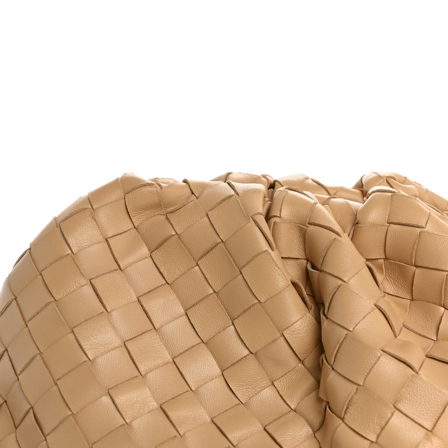 Nappa Maxi Intrecciato The Pouch Oversized Clutch Almond