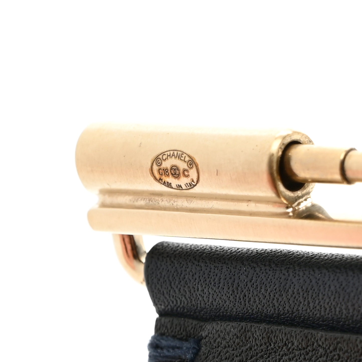 Calfskin CC Wide Cuff S Navy