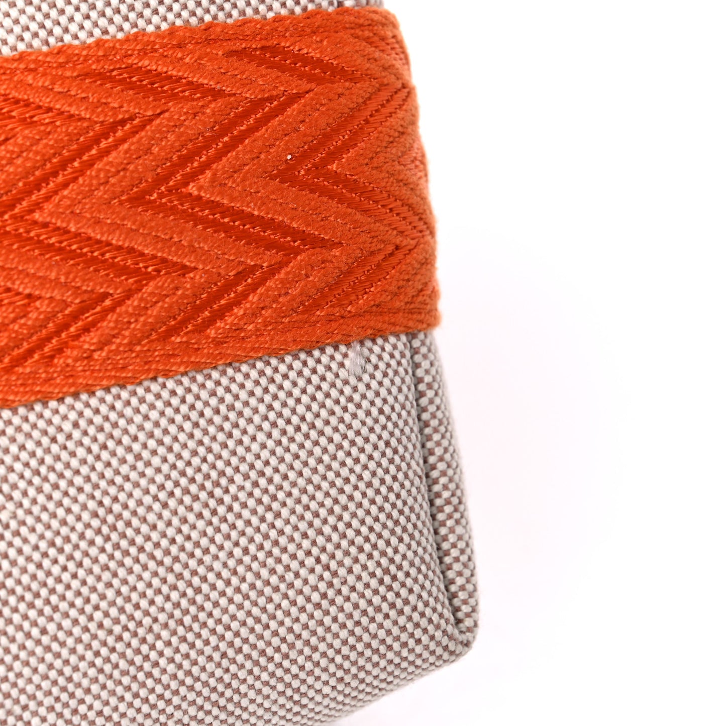Canvas Small Bride-A-Brac Pouch Natural Orange