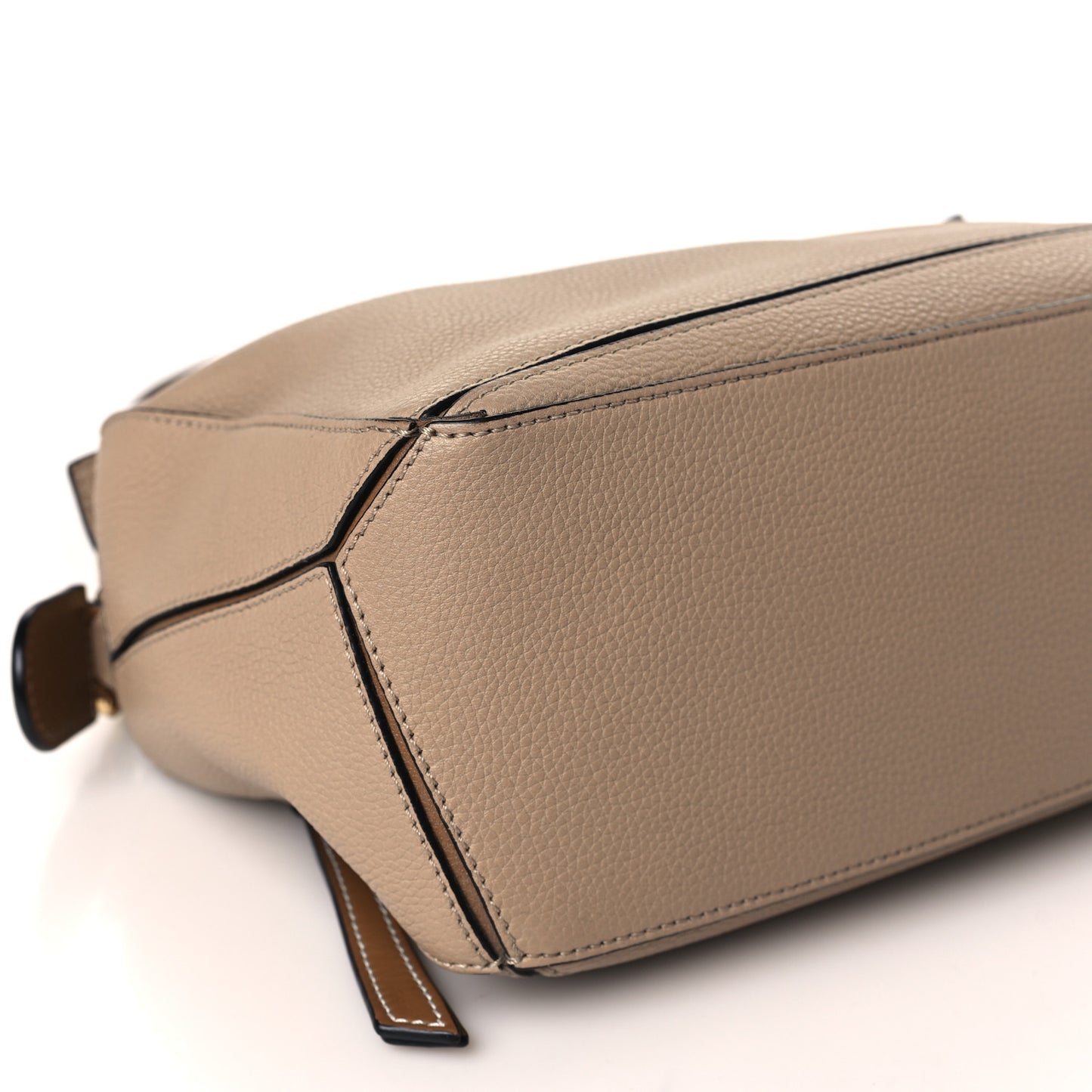 Grained Calfskin Small Puzzle Bag Sand Mink