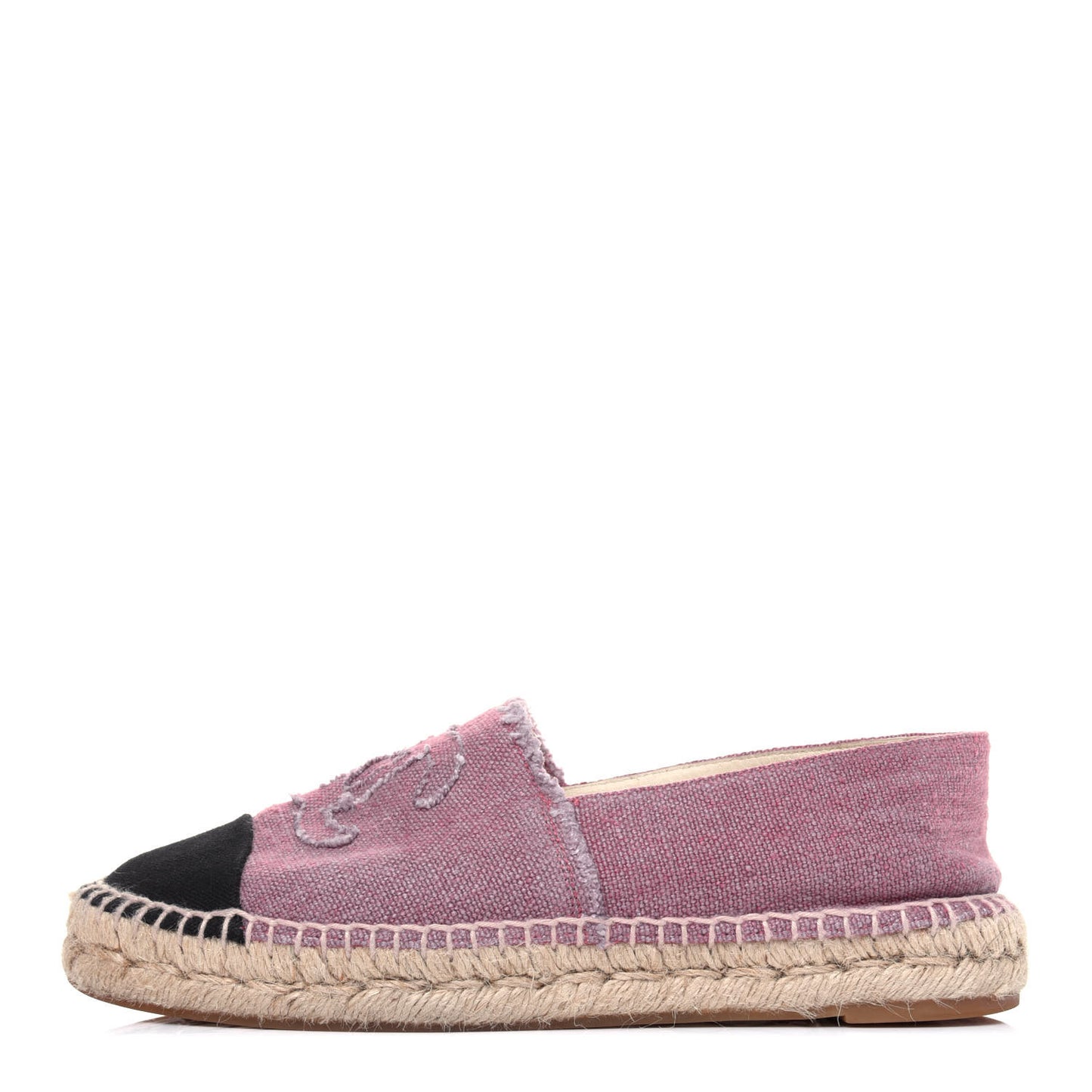 Linen CC Espadrilles 39 Pink Black