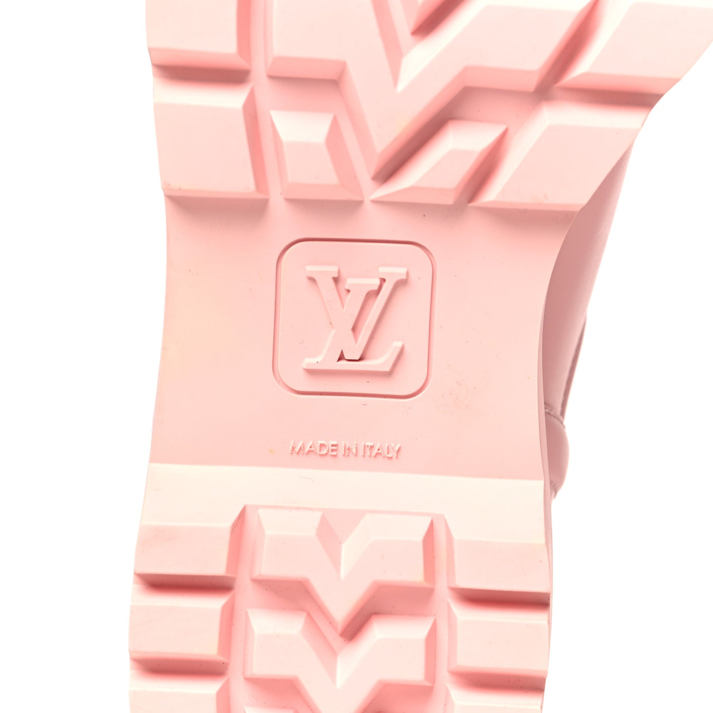 Rubber Calfskin Territory Flat Boots 39 Pink