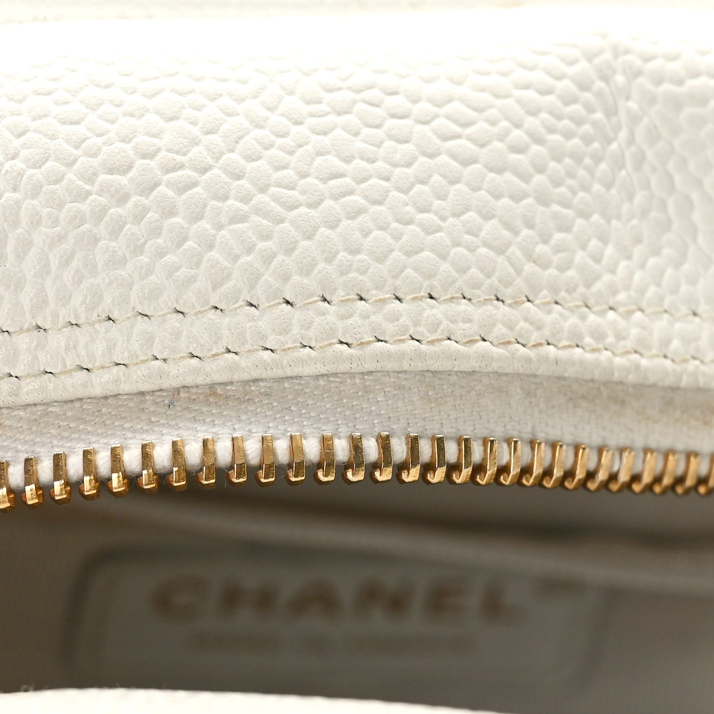 Caviar Quilted Small Bowler White