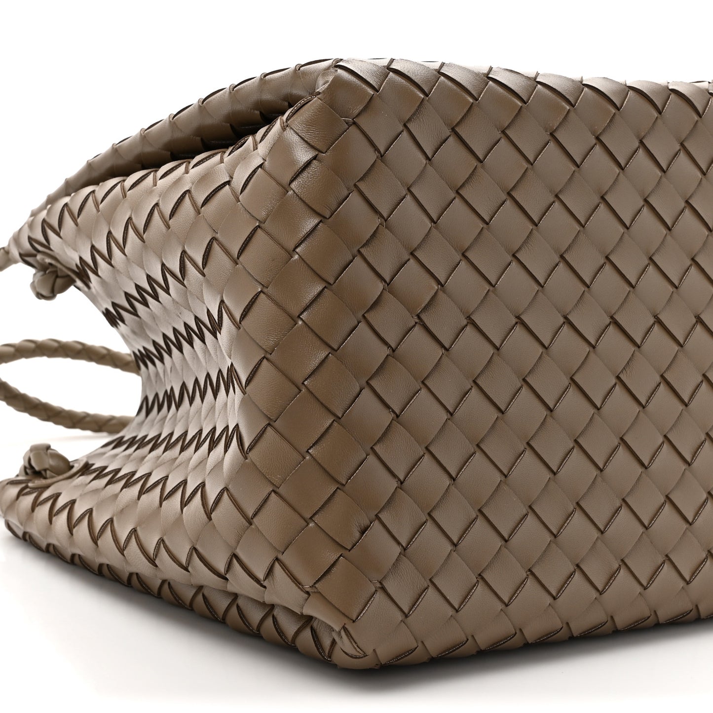 Nappa Intrecciato Large Andiamo Parachute Shoulder Bag Pinecone
