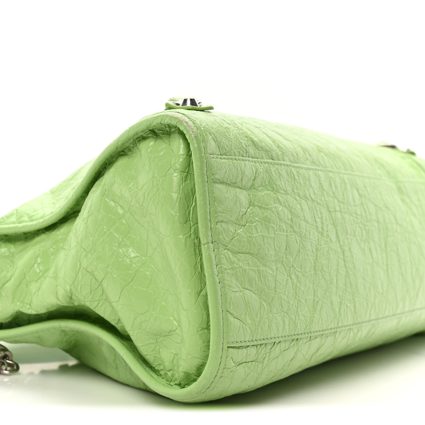 Agneau Arena Storico Classic Silver Hardware Medium Le City Green