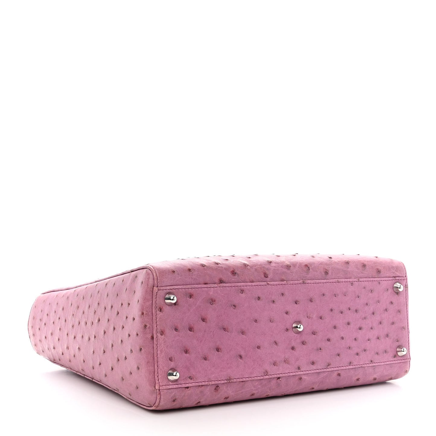 Ostrich Large Lady Dior Pink