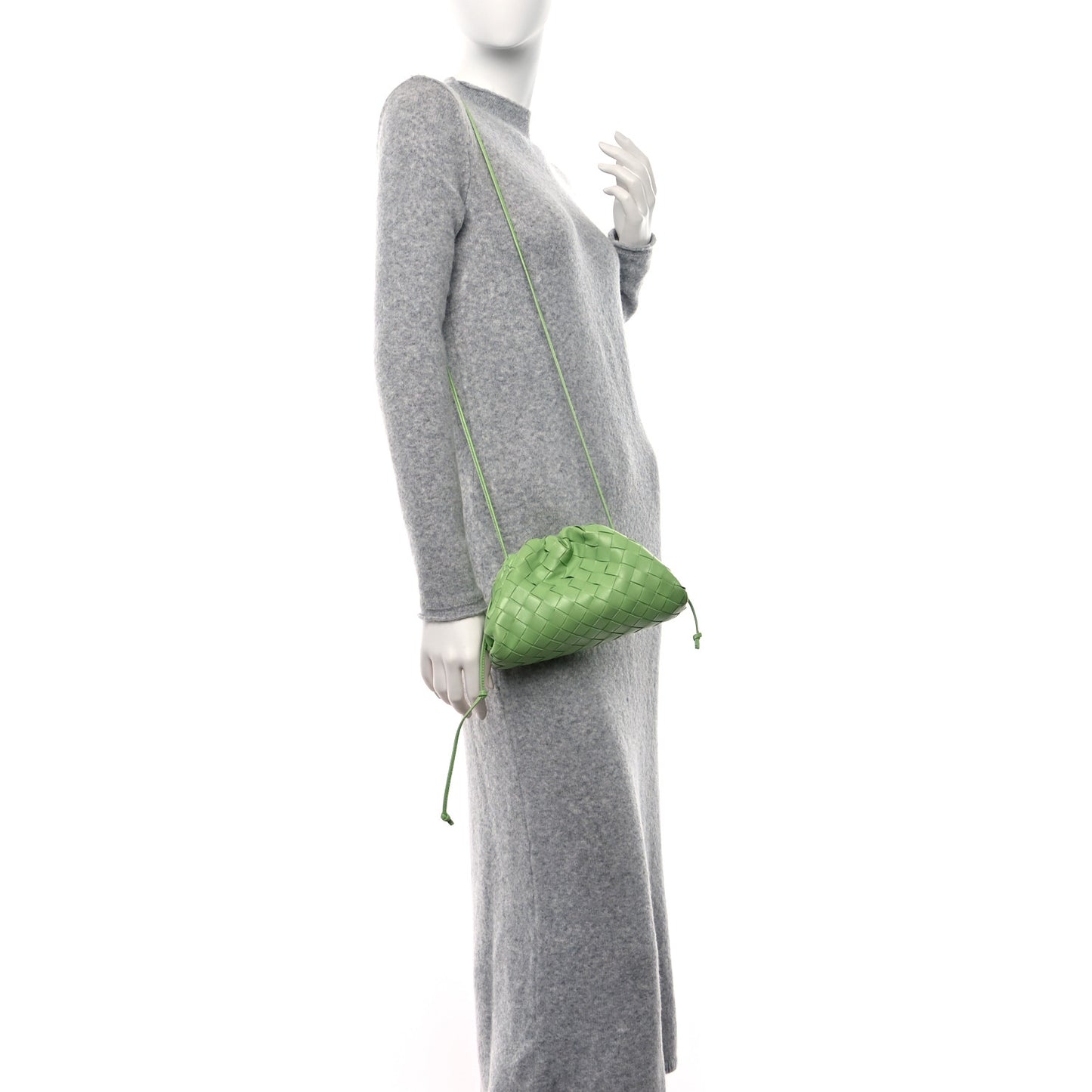 Nappa Intrecciato The Mini Pouch Pistachio