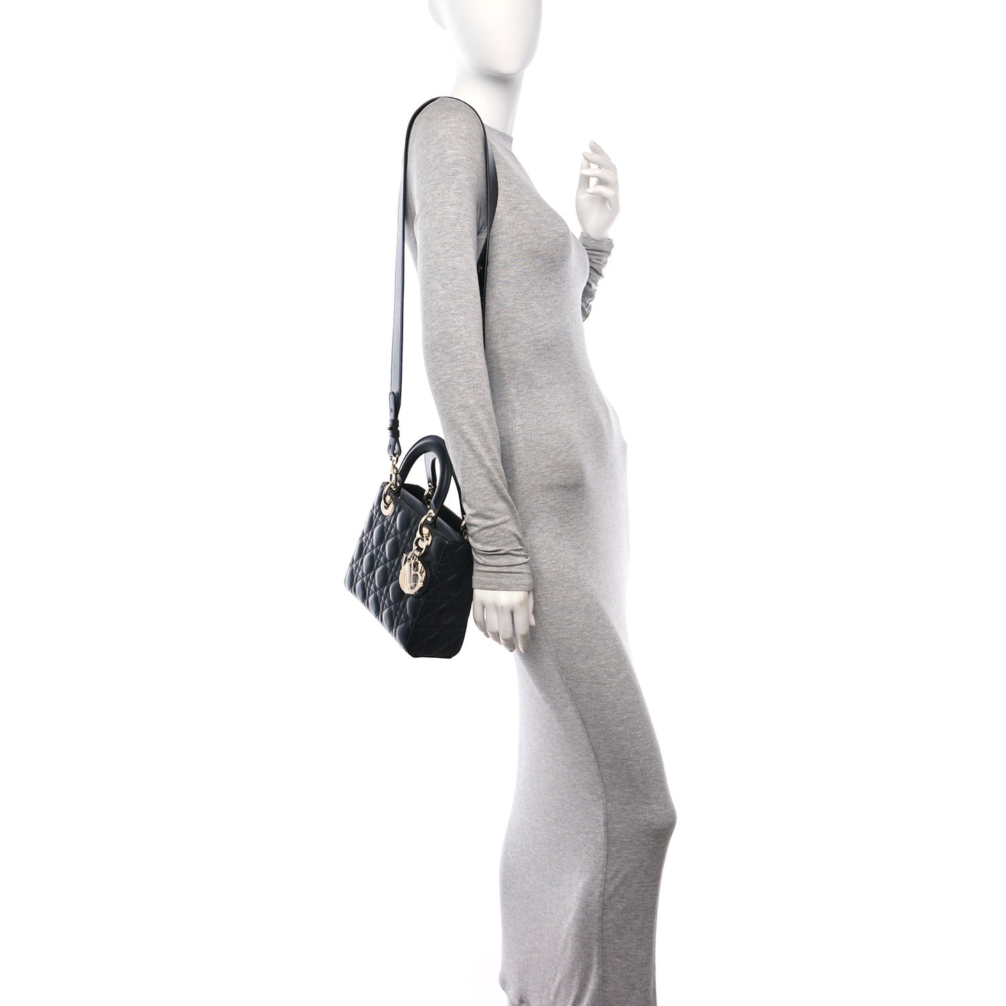 Lambskin Cannage Small My ABCDior Lady Dior Black
