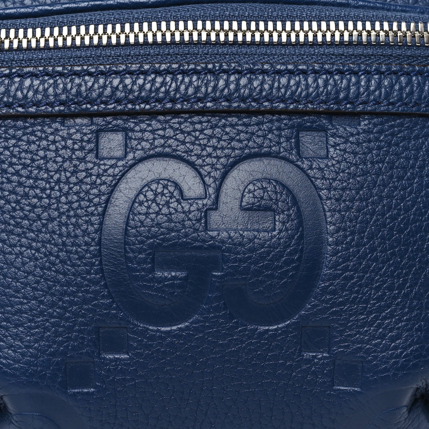 Gucci Piuma Calfskin Jumbo GG Embossed Small Belt Bag Royale 8 of 10